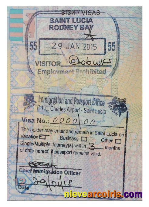 SAINT LUCIA travel visa